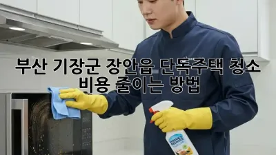 부산 기장군 장안읍 단독주택 청소 비용 줄이는 방법