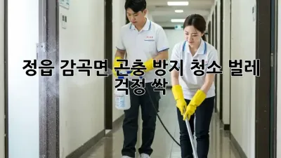 🏡 정읍 감곡면 곤충 방지 청소, 벌레 걱정 싹! ✨